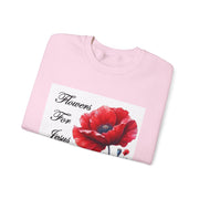 Cozy Faith-Inspired Floral Sweatshirt
