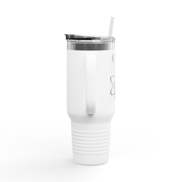 Travel Mug - Lefties, Atom Inspired Graphic, Christian, Abba Père