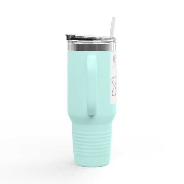 Travel Mug - Lefties, Atom Inspired Graphic, Christian, Abba Père