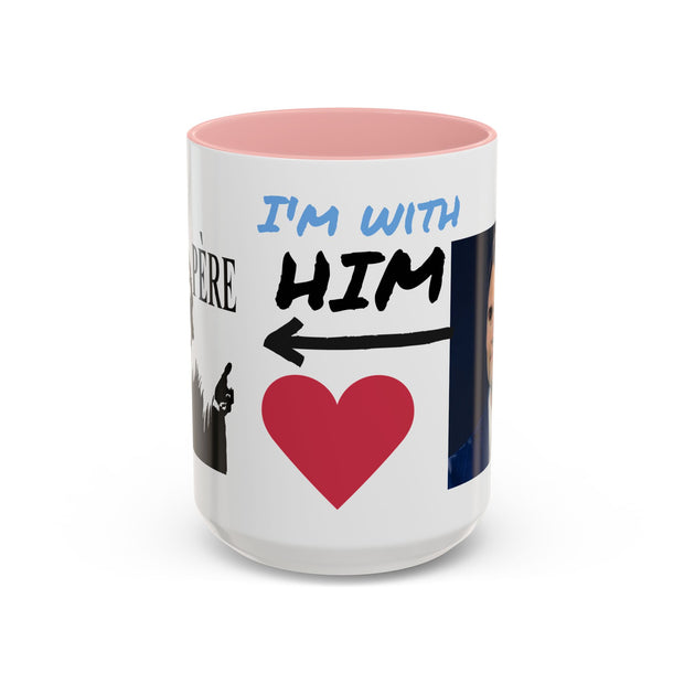 Charlie Kirk* Accent Coffee Mug with I'm With Him Design