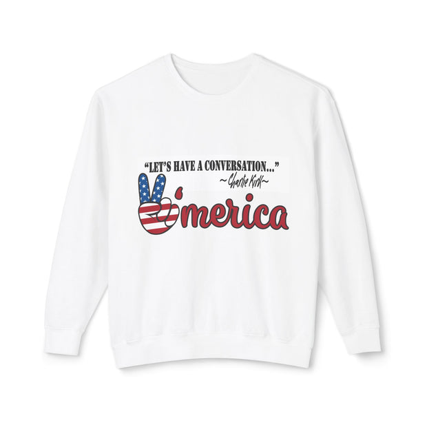 Charlie Kirk-Lightweight unisex Crewneck Sweatshirt