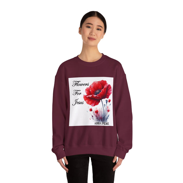 Cozy Faith-Inspired Floral Sweatshirt