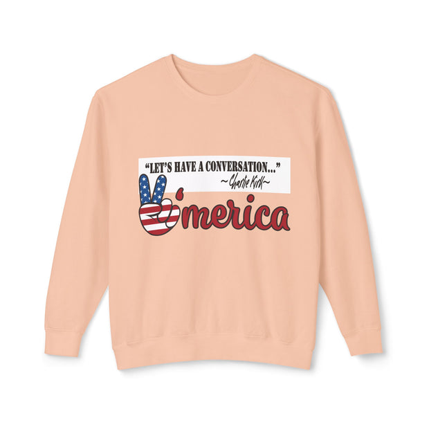 Charlie Kirk-Lightweight unisex Crewneck Sweatshirt