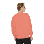 Retro Garment-Dyed Sweatshirt with 'Abba Père' Design