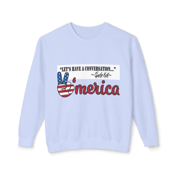 Charlie Kirk-Lightweight unisex Crewneck Sweatshirt