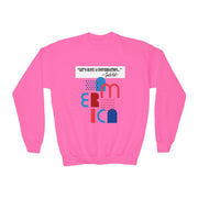Charlie Kirk- Let's have a conversation-Youth Crewneck Sweatshirt