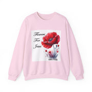 Cozy Faith-Inspired Floral Sweatshirt