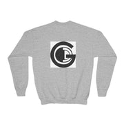 Back to school,Youth Crewneck Sweatshirt with 'ABBA PÈRE' and GOD Design