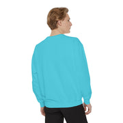 Retro Garment-Dyed Sweatshirt with 'Abba Père' Design