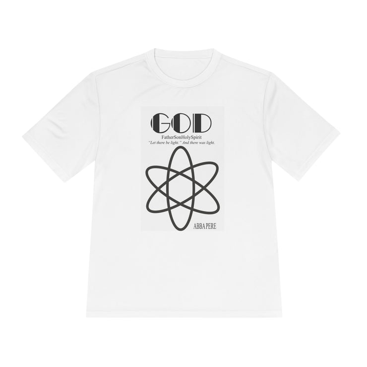 God is Everywhere : Atom Unisex Moisture Wicking Tee