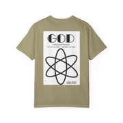 Unisex Garment-Dyed T-shirt with Abba Père Atom Inspired Graphic