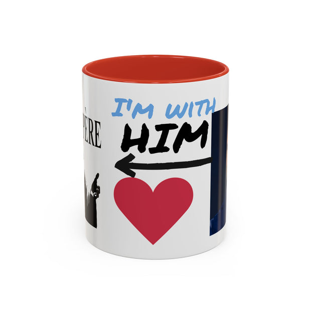 Charlie Kirk* Accent Coffee Mug with I'm With Him Design
