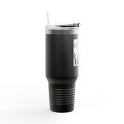 40oz Insulated Travel Mug - Abba Père Christian Graphic, Elegant Design