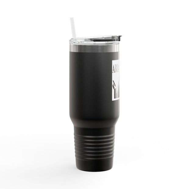 40oz Insulated Travel Mug - Abba Père Christian Graphic, Elegant Design