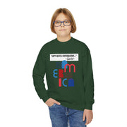 Charlie Kirk- Let's have a conversation-Youth Crewneck Sweatshirt