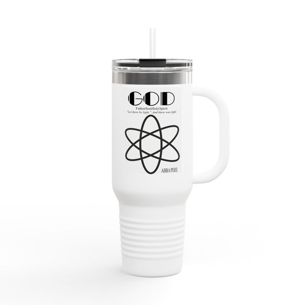 Travel Mug Atom Inspired Abba Père Graphic 40oz Right hand