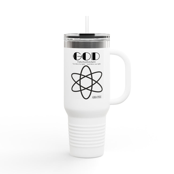 Travel Mug Atom Inspired Abba Père Graphic 40oz Right hand