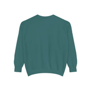 Retro Garment-Dyed Sweatshirt with 'Abba Père' Design