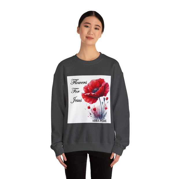 Cozy Faith-Inspired Floral Sweatshirt