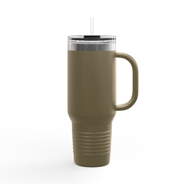 Travel Mug - Lefties, Atom Inspired Graphic, Christian, Abba Père
