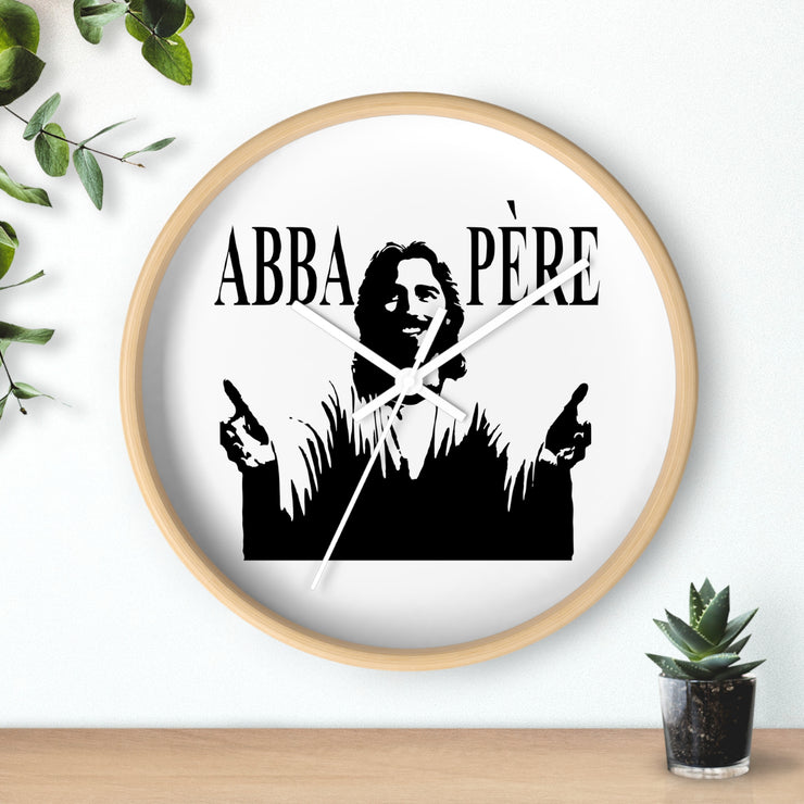 Dramatic Abba Père (Father God) Wall Clock- Faith-Based Accessories