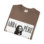 Unisex Garment-Dyed T-shirt with Abba Père Atom Inspired Graphic
