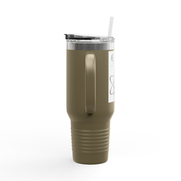 Travel Mug - Lefties, Atom Inspired Graphic, Christian, Abba Père