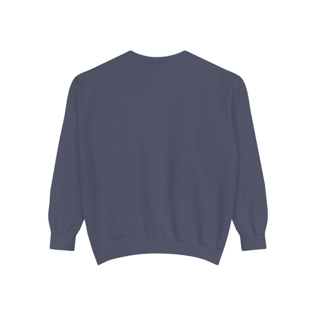 Retro Garment-Dyed Sweatshirt with 'Abba Père' Design