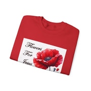 Cozy Faith-Inspired Floral Sweatshirt