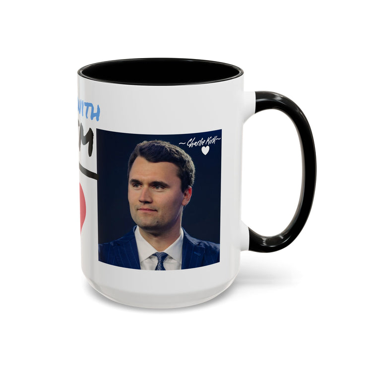 Charlie Kirk* Accent Coffee Mug with I'm With Him Design