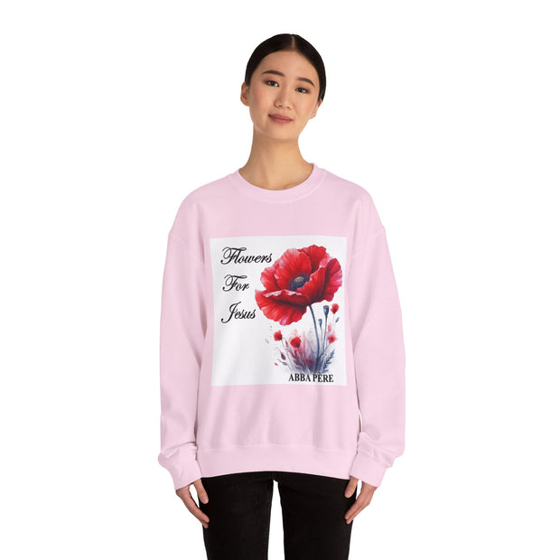 Cozy Faith-Inspired Floral Sweatshirt