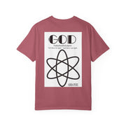 Unisex Garment-Dyed T-shirt with Abba Père Atom Inspired Graphic