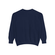 Retro Garment-Dyed Sweatshirt with 'Abba Père' Design