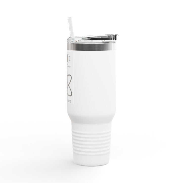 Travel Mug - Lefties, Atom Inspired Graphic, Christian, Abba Père