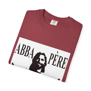 Unisex Garment-Dyed T-shirt with Abba Père Atom Inspired Graphic