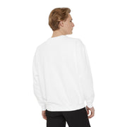 Retro Garment-Dyed Sweatshirt with 'Abba Père' Design