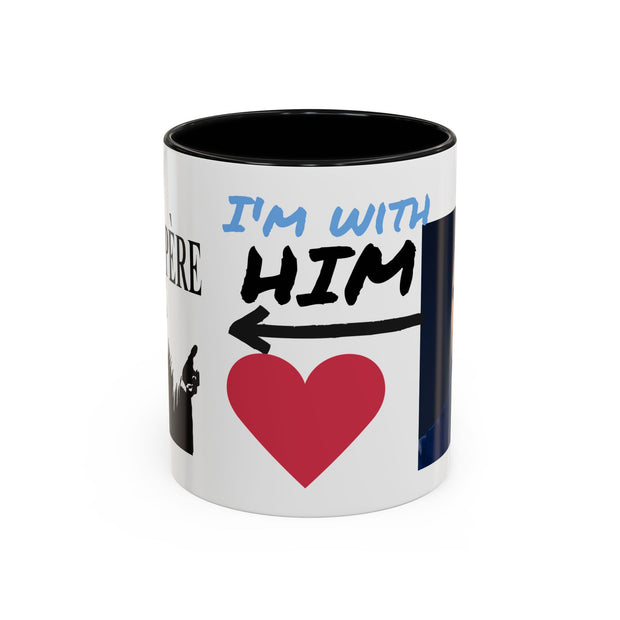 Charlie Kirk* Accent Coffee Mug with I'm With Him Design