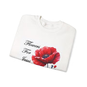 Cozy Faith-Inspired Floral Sweatshirt