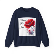 Cozy Faith-Inspired Floral Sweatshirt