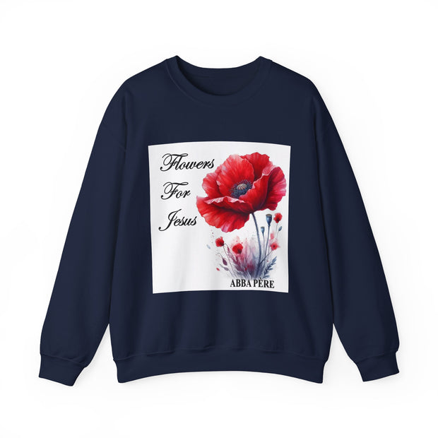 Cozy Faith-Inspired Floral Sweatshirt