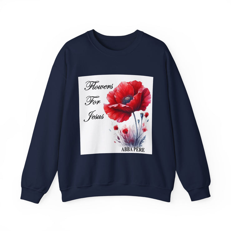Cozy Faith-Inspired Floral Sweatshirt
