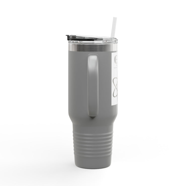 Travel Mug - Lefties, Atom Inspired Graphic, Christian, Abba Père