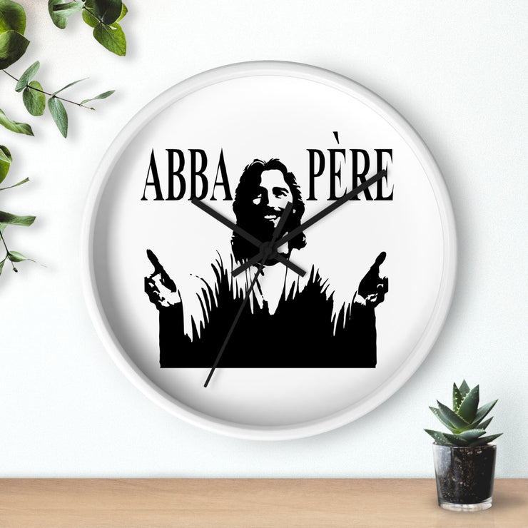 Dramatic Abba Père (Father God) Wall Clock- Faith-Based Accessories