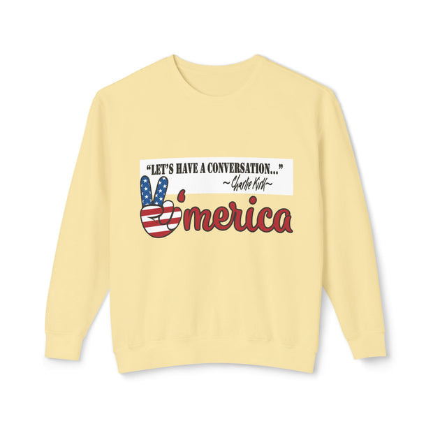 Charlie Kirk-Lightweight unisex Crewneck Sweatshirt