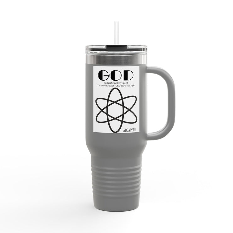 Travel Mug Atom Inspired Abba Père Graphic 40oz Right hand