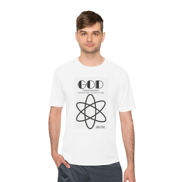 God is Everywhere : Atom Unisex Moisture Wicking Tee