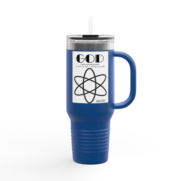 Travel Mug Atom Inspired Abba Père Graphic 40oz Right hand