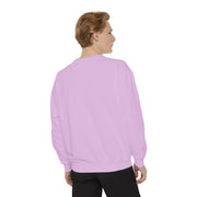 Retro Garment-Dyed Sweatshirt with 'Abba Père' Design