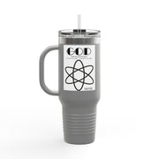 Travel Mug - Lefties, Atom Inspired Graphic, Christian, Abba Père