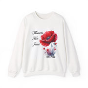 Cozy Faith-Inspired Floral Sweatshirt